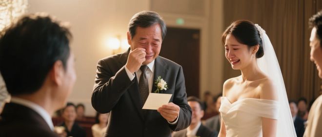 50岁那年我再婚继女在婚礼上塞给我一张纸条打开后我泪流满面(图1)